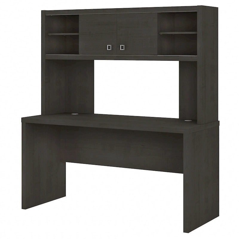 Bureau avec crédence et étagère supérieure