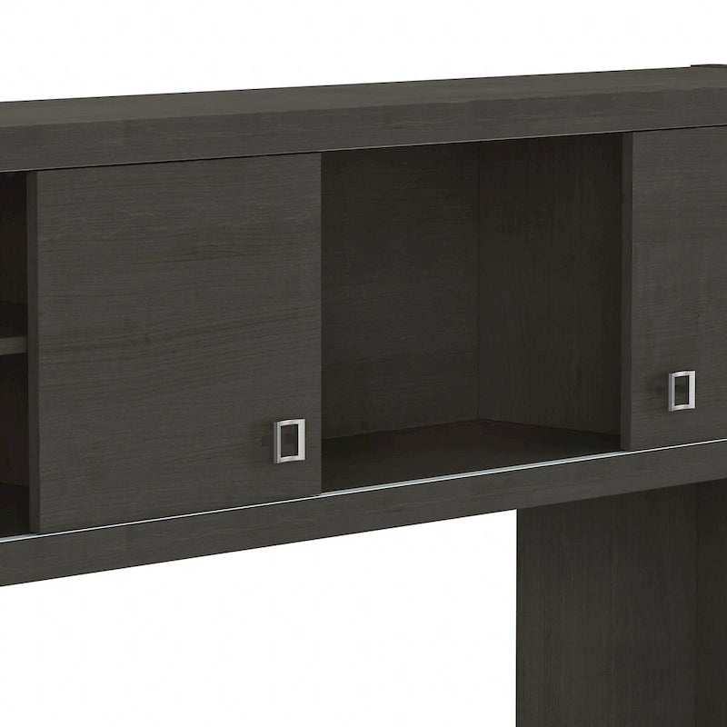 Bureau avec crédence et étagère supérieure