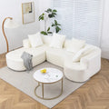 99.61 modulares gepolstertes Ecksofa, modernes L-förmiges Kompressionssofa für 3 Personen mit Chaiselongue, linksseitige Ausrichtung