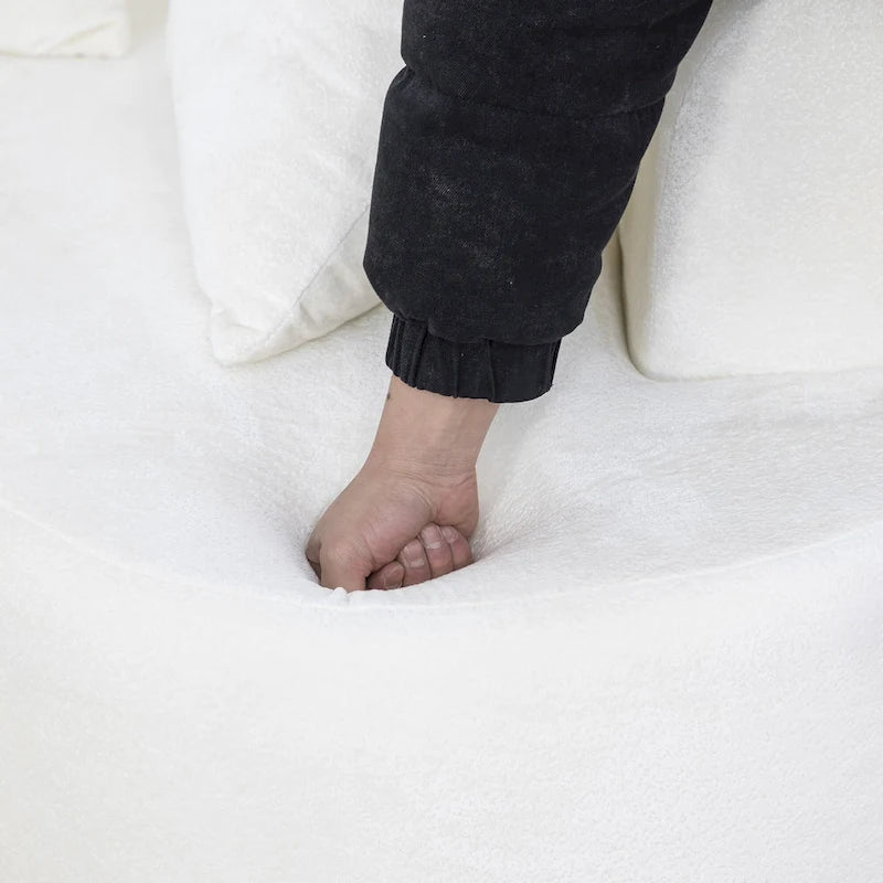 99.61 modulares gepolstertes Ecksofa, modernes L-förmiges Kompressionssofa für 3 Personen mit Chaiselongue, linksseitige Ausrichtung