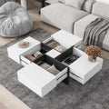 Table basse moderne et tendance avec rangement caché - 31.50 x 31.50 x 13.80