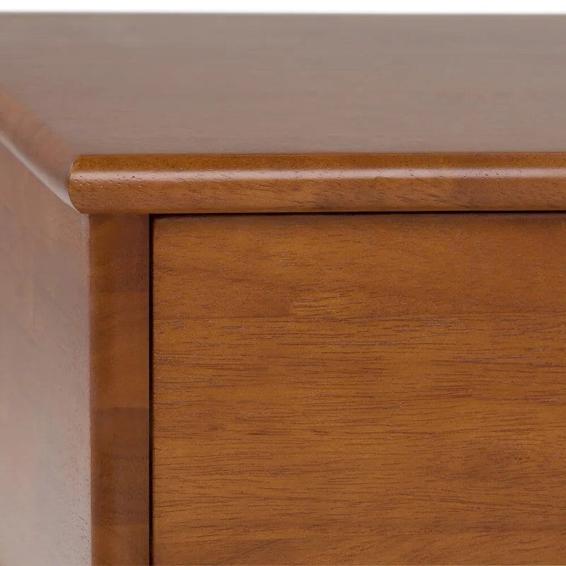 Table basse rectangulaire de style moderne du milieu du siècle en bois massif, largeur de 48 pouces - 48 W x 22 D x 20 H
