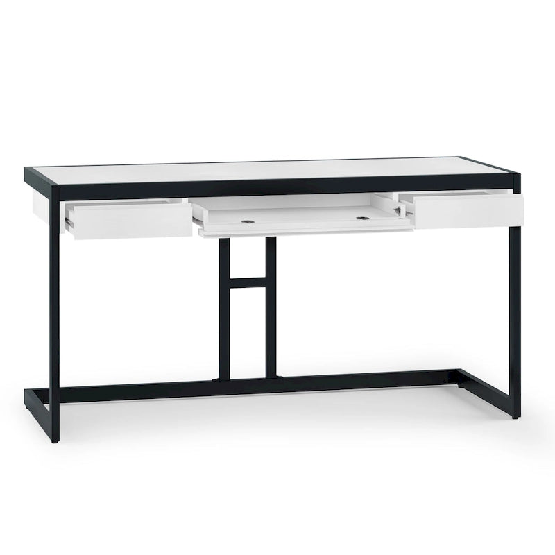 Bureau industriel en bois d’acacia massif