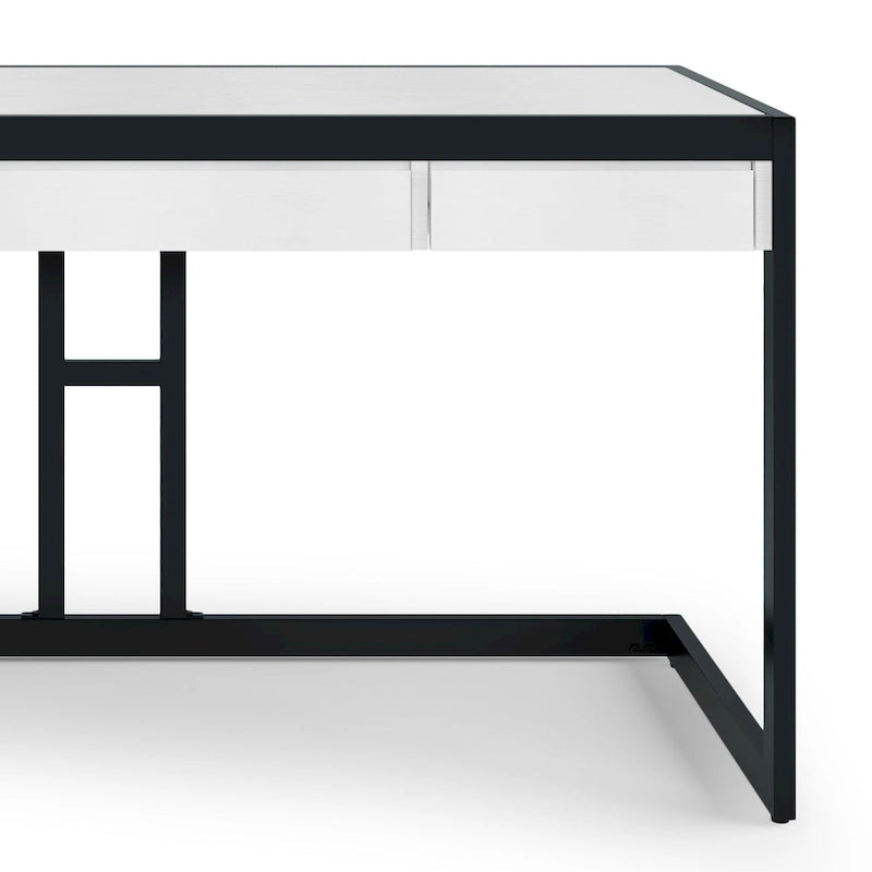 Bureau industriel en bois d’acacia massif