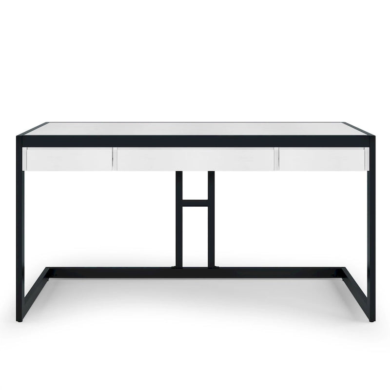 Bureau industriel en bois d’acacia massif