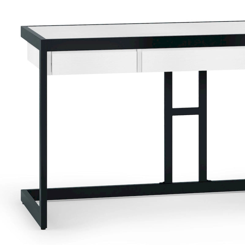 Bureau industriel en bois d’acacia massif