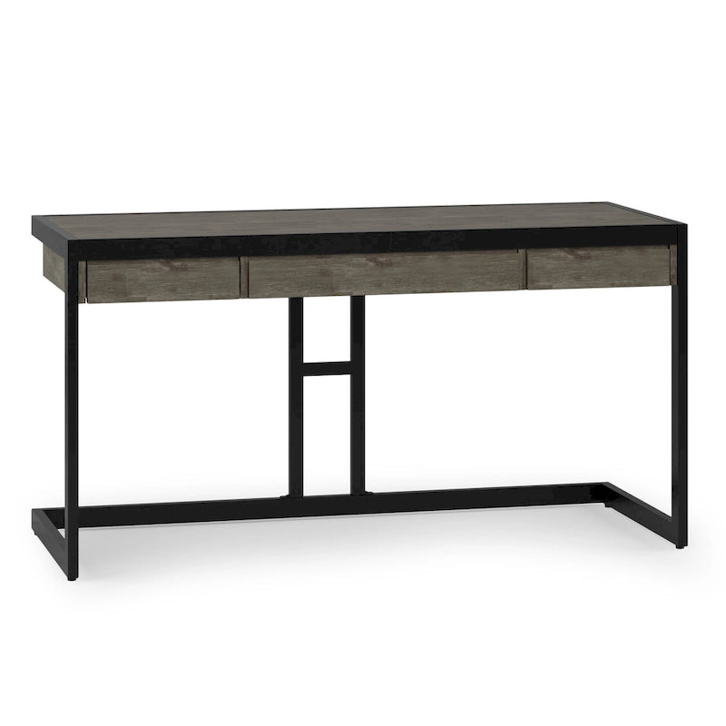 Bureau industriel en bois d’acacia massif