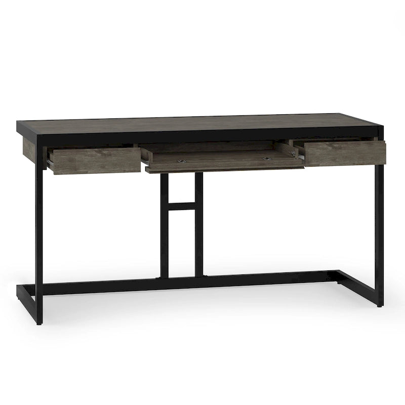 Bureau industriel en bois d’acacia massif