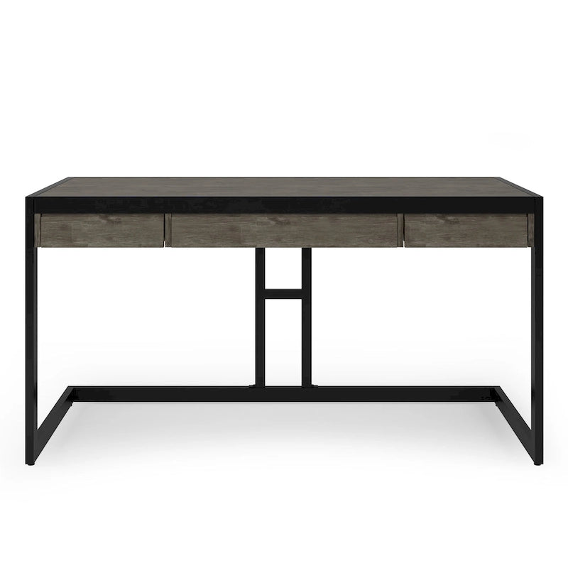 Bureau industriel en bois d’acacia massif