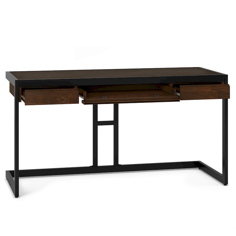 Bureau industriel en bois d’acacia massif