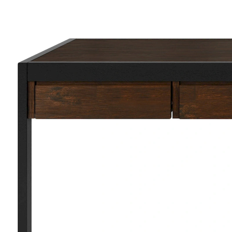 Bureau industriel en bois d’acacia massif