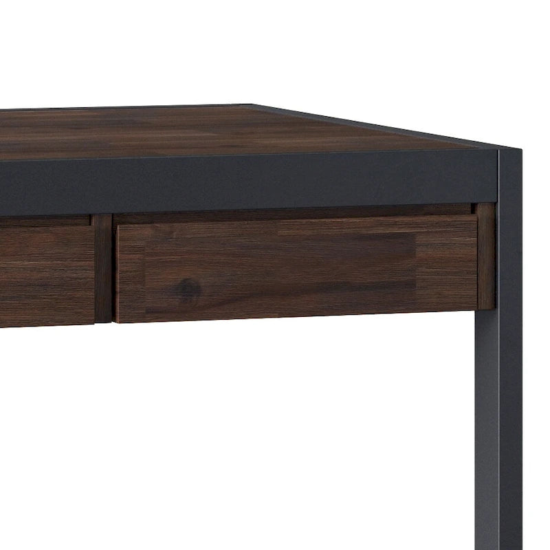 Bureau industriel en bois d’acacia massif
