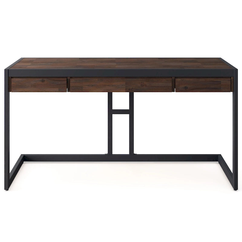 Bureau industriel en bois d’acacia massif