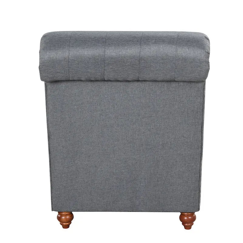 Chaise longue d’intérieur moderne sans accoudoirs en velours avec 1 coussin traversin