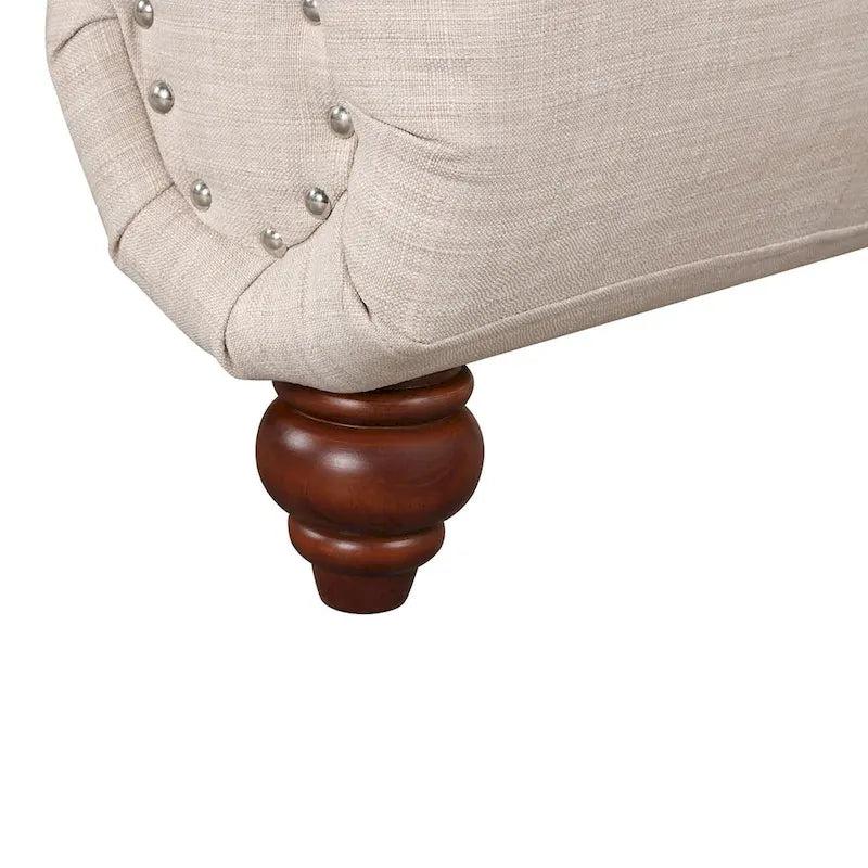 Chaise longue d’intérieur moderne sans accoudoirs en velours avec 1 coussin traversin