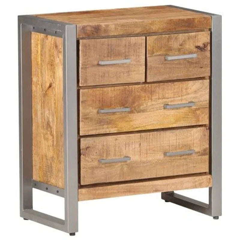 Sideboard aus rauem Mangoholz, 23.6x13.8x27.6