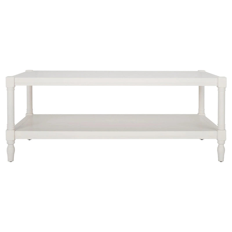 Table basse blanche - 47.2 x 23.6 x 18.9 - 47Wx24Dx19H