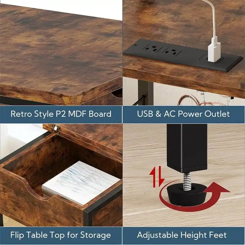 Nightstand with Charging Station