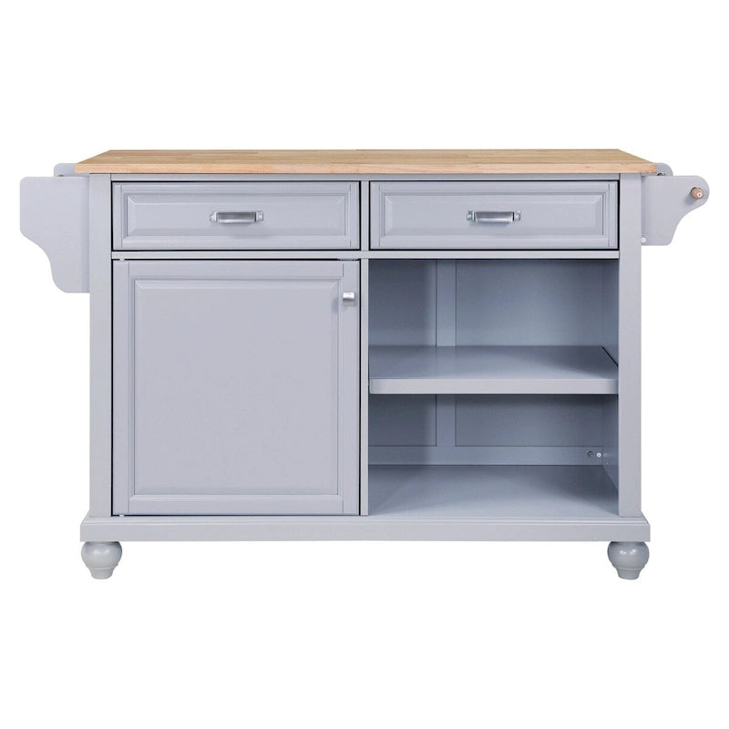 Carrito isla de cocina con almacenamiento para el comedor