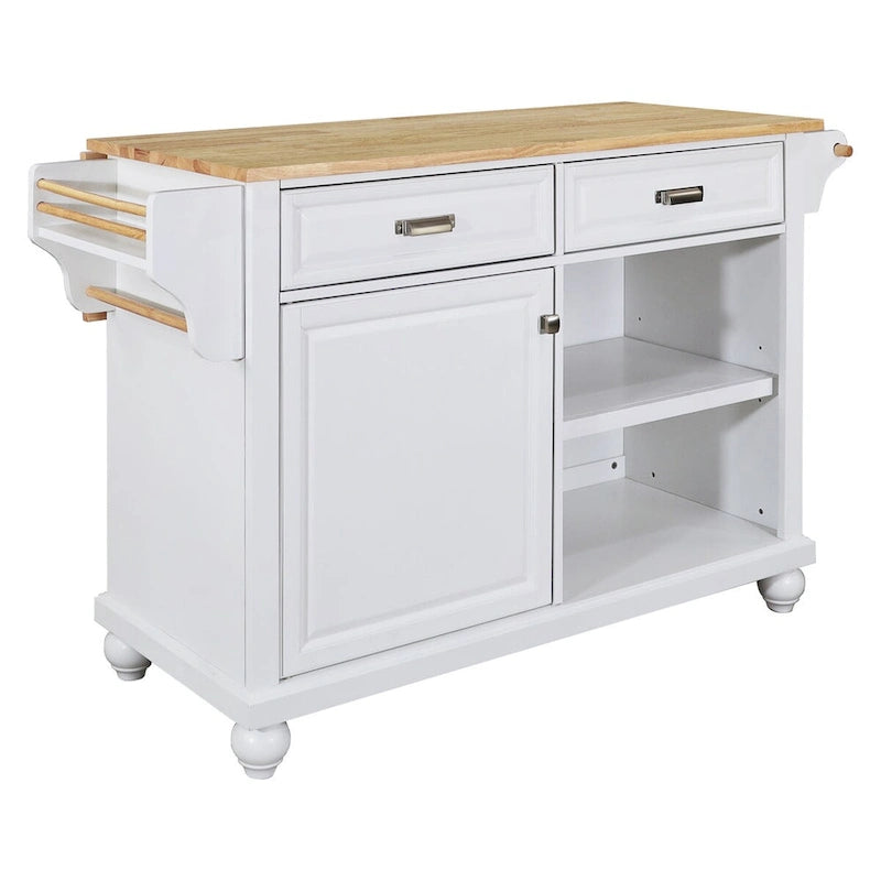 Chariot îlot de cuisine avec rangement pour la salle à manger