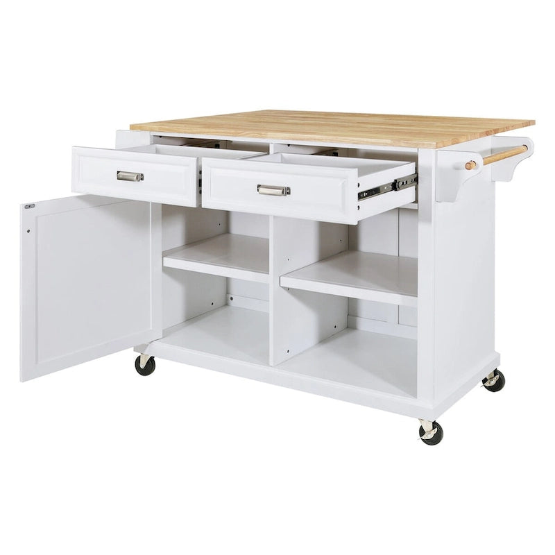Chariot îlot de cuisine avec rangement pour la salle à manger