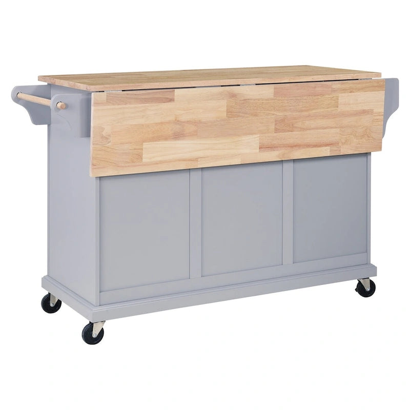 Chariot îlot de cuisine avec rangement pour la salle à manger