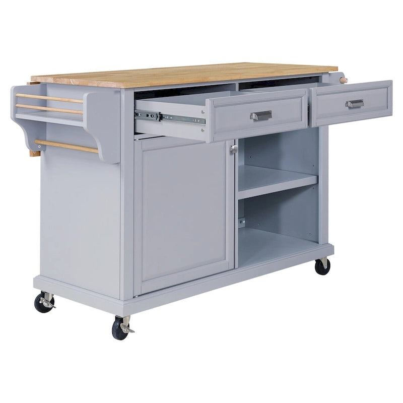 Chariot îlot de cuisine avec rangement pour la salle à manger