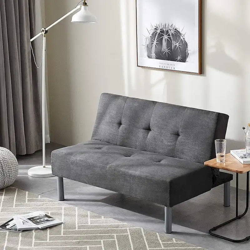 Mini-Futon - Stahlgrau