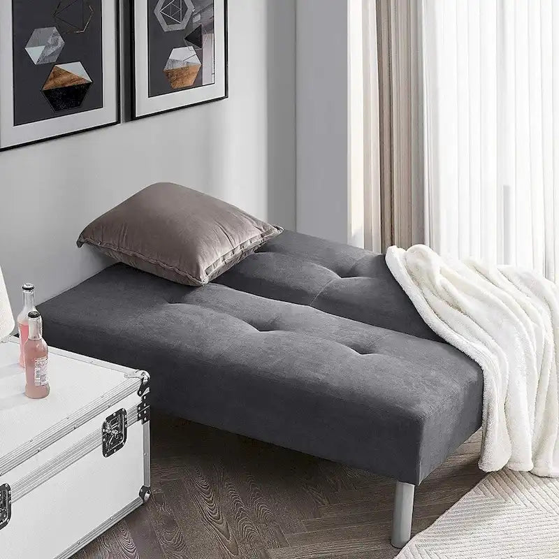 Mini-Futon - Stahlgrau