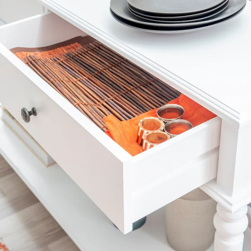 Mesa consola de madera blanca