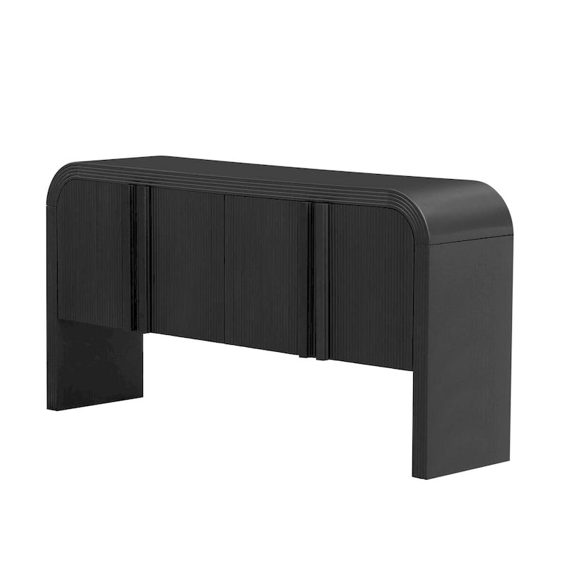 Armoire de rangement à rayures avec 4 portes