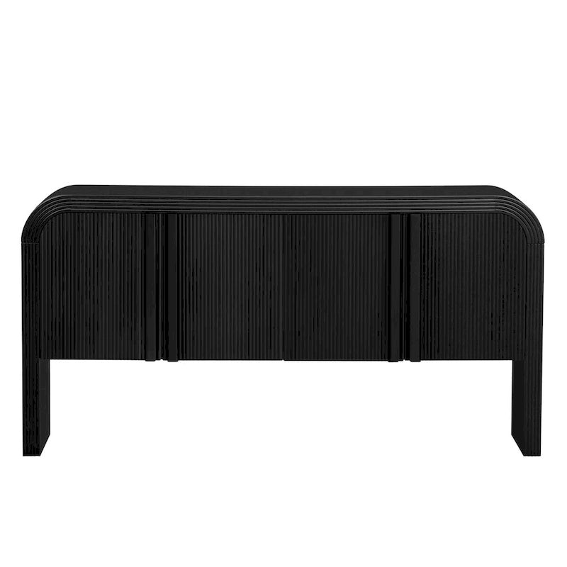 Armoire de rangement à rayures avec 4 portes