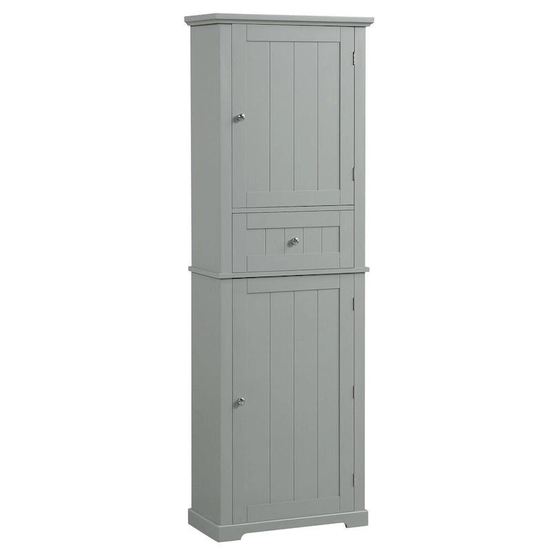 Hoher Badezimmerschrank mit Schublade und verstellbarem Einlegeboden