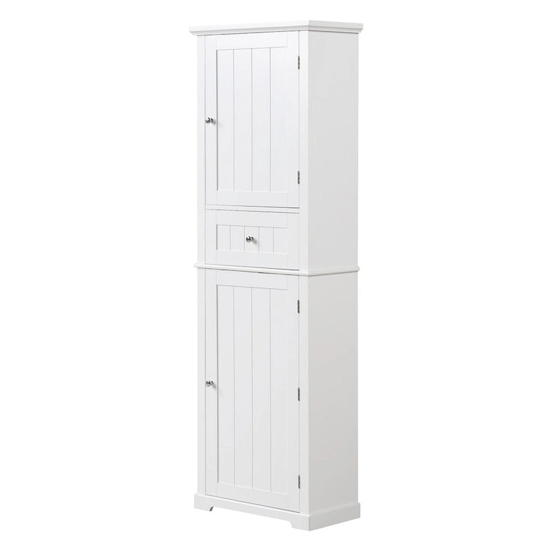 Hoher Badezimmerschrank mit Schublade und verstellbarem Einlegeboden