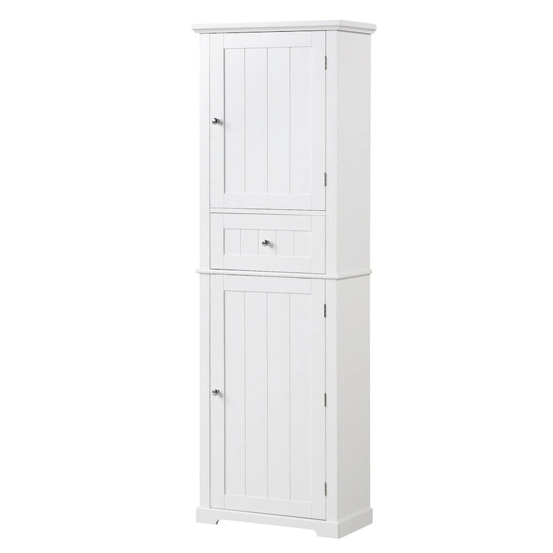Hoher Badezimmerschrank mit Schublade und verstellbarem Einlegeboden