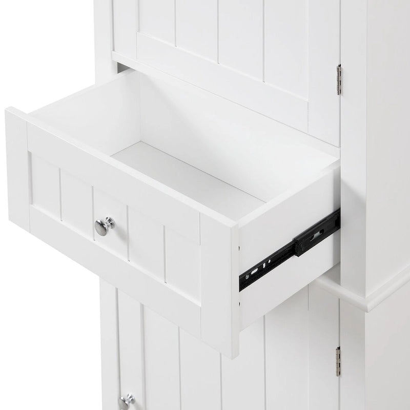 Hoher Badezimmerschrank mit Schublade und verstellbarem Einlegeboden