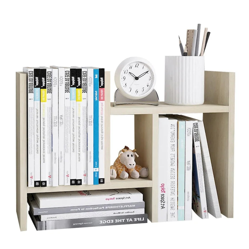 Schreibtisch-Organizer aus Holz mit Ablage und Stauraum