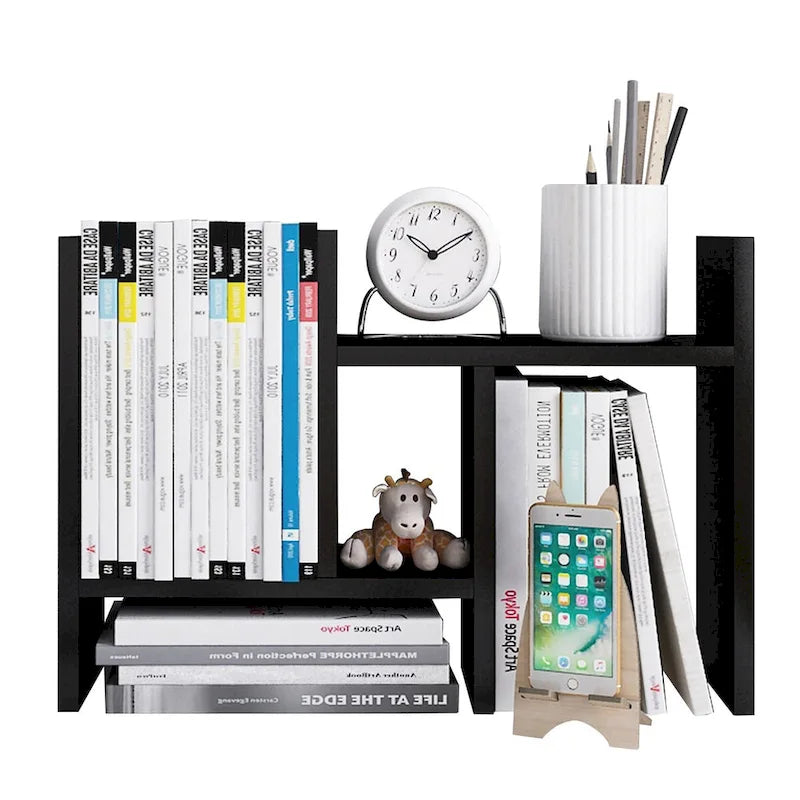 Schreibtisch-Organizer aus Holz mit Ablage und Stauraum