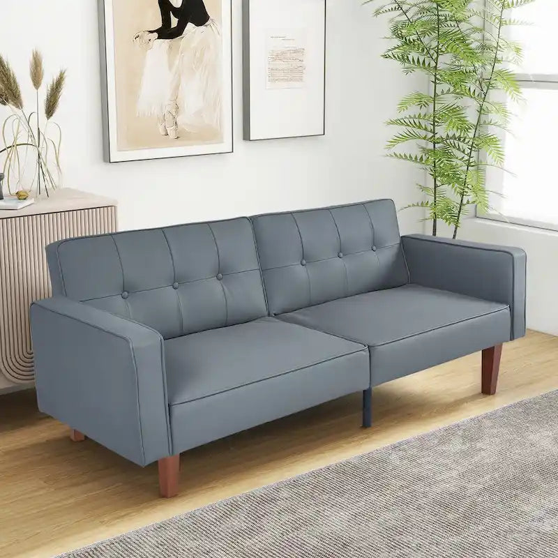 Futon-Schlafsofa mit Memory-Schaumstoff, umwandelbares Schlafsofa für das Wohnzimmer - 68.11*30.11*28.74