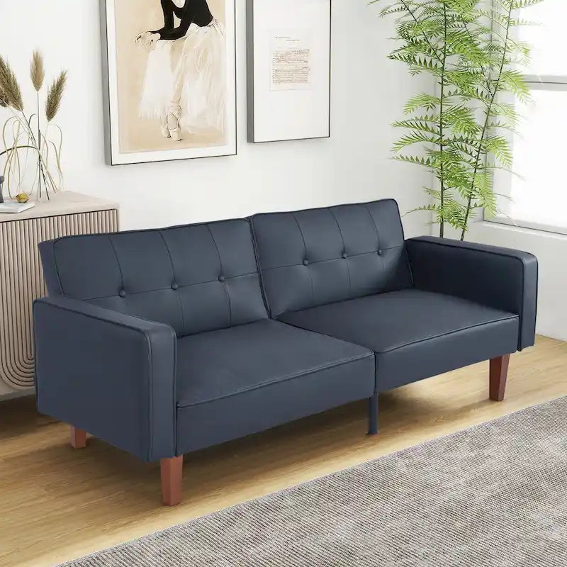 Futon-Schlafsofa mit Memory-Schaumstoff, umwandelbares Schlafsofa für das Wohnzimmer - 68.11*30.11*28.74
